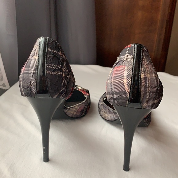 CARLOS SANTANA red & black pumps women’s size 9 - Picture 4 of 5